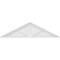 Ekena Millwork Peaked Cap 3 Spoke Architectural Grade PVC Pediment, 64"W x 17"H x 2"P (Pitch 6/12) PEDPS064X170PKC03 - alternate 6